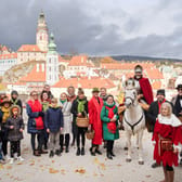 Příjezd sv. Martina na náměstí Svornosti do Českého Krumlova