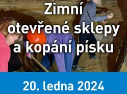 Zimní otevřené sklepy a kopání písku pro Vídeň