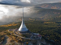 Hotel Ještěd, letecký snímek