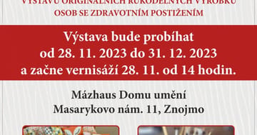 Vánoční výstava rukodělných výrobků zdravotně postižených