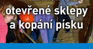 Zimní otevřené sklepy a kopání písku pro Vídeň