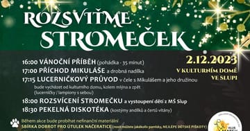 Rozsviťme stromeček ve Slupi