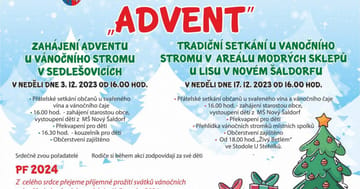 Zahájení adventu v Sedlešovicích