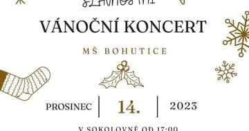 Vánoční koncert MŠ Bohutice