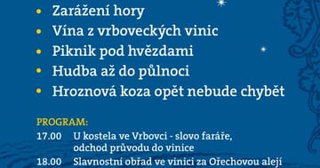 Letní noc na vinici ve Vrbovci