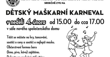 Dětský maškarní karneval ve Vranově nad Dyjí