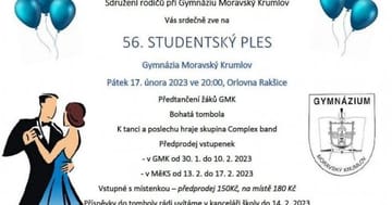 Studentský ples Gymnázia Moravský Krumlov