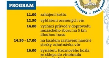 Odemykání naučné stezky Hroznové kozy s Vrboveckým koštem vín