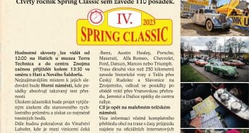 IV. Spring Classic – jarní rallye veteránů