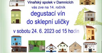 Otevřená sklepní ulička v Damnicích