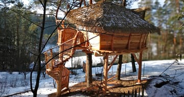 Treehouse Stvořidla: gril, koupací sud i wellness