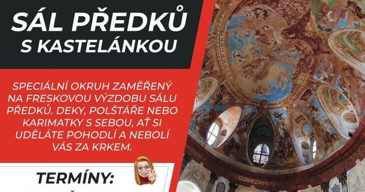 Sálem předků s kastelánkou Vranovského zámku