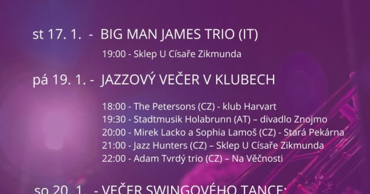 Big Man James Trio (JazzFest Znojmo)