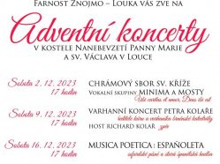 Adventní koncert u sv. Václava v Louce