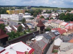 Polička. pohled z věže kostela sv. Jakuba