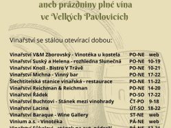 Letní otevřené sklepy aneb týden plný vína Velké Pavlovice