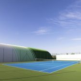 Tenis ve sportovním areálu Dobřany - vnitřní i venkovní kurty