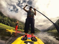 Paddleboard kurz pro začátečníky + na elektrokoloběžkách zpět