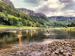 Paddleboard kurz pro začátečníky + na elektrokoloběžkách zpět