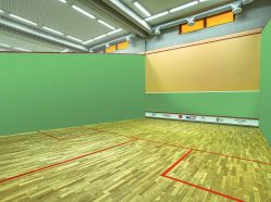 Squash ve sportovním centru Hector - 5 kurtů s posuvným tinem