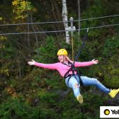 Zip line podél přehradní hráze Labská - Špindlerův Mlýn