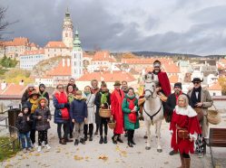 Příjezd sv. Martina na náměstí Svornosti do Českého Krumlova